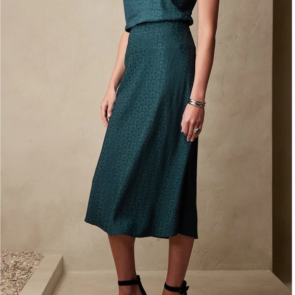 Banana Republic Factory Dresses & Skirts - JACQUARD MAXI SLIP SKIRT